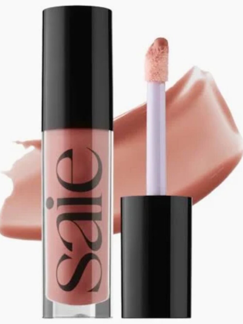NEW Saie Glossybounce™ High-Shine Hydrating Lip Gloss Oil in DIP - Dusty Rose